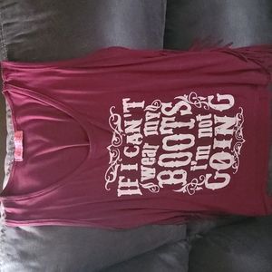 Sugar high brand very soft fringed tank size medium